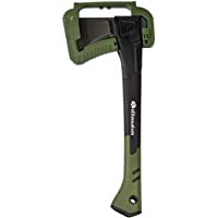 Ultranatura Hacha Profesional para Cortar leños pequeños- Protector de Hoja Incluido- Largo Aprox. 46 cm- Negro-Verde